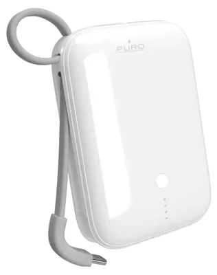 Immagine prodotto di PURO Power Bank “Power Link 10 Plus” 10000Mah Con Cavo USB-C Integrato