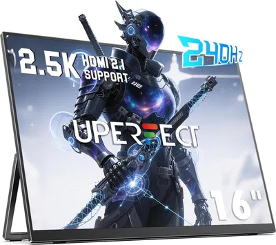 Image de Moniteur de jeu portable - Écran externe pour ordinateur portable - 40,6 cm 16:10 - 2560 x 1600 2,5K - 240 Hz - IPS - HDMI - Prise UE