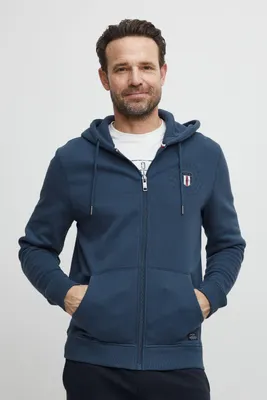 Produktbild von FQ1924 FQBirger Herren Sweatjacke Kapuzenjacke Hoodie mit Kapuze und Print