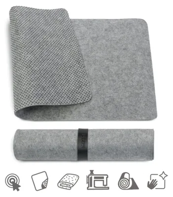 Immagine prodotto di Tappetino per mouse e tastiera MOSH in feltro, grigio, M, L MSH-TC-WG