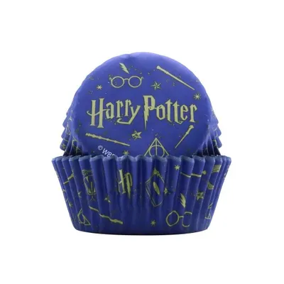 Obrázek produktu pro PME HPW206, Košíčky na cupcaky/muffiny, Kulatý, Rýhovaný povrch, Modrá, Stříbrná, 30 mm