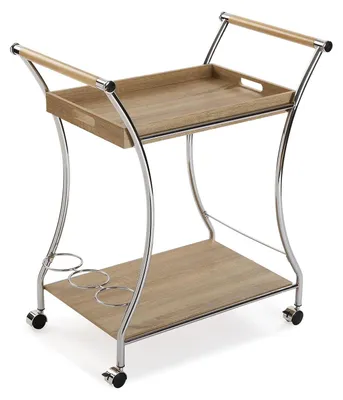 Image de Chariot de cuisine Versa brun 42 x 78,5 x 68,5 cm