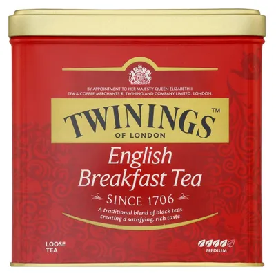 Immagine prodotto di Twinings English Breakfast Black Tea 500g – Tè nero aromatico e forte