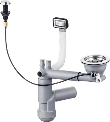 Produktbild von Siphon für Granitspülbecken, 1-Becken Chrom