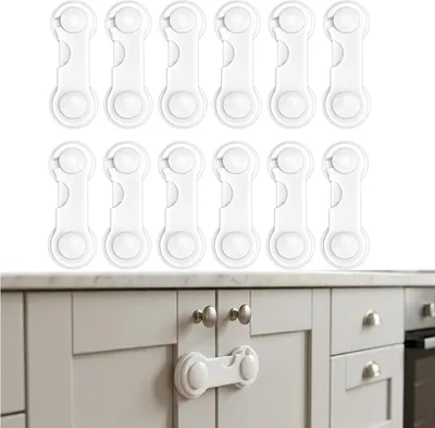 Produktbild von Kindersicherung 12 Stück, selbstklebend, für Schrank