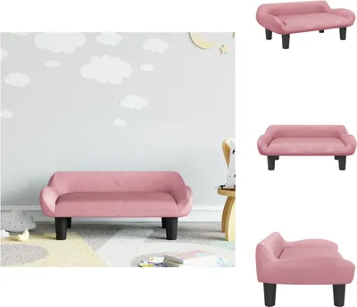 Produktbild von vidaXL Kindersofa Rosa 70x40x24 cm Samt -  Baby- & Kleinkindmöbel