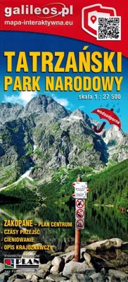 Zdjęcie produktu dla Mapa - Tatrzański Park Narodowy 1:27 500