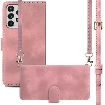 Imagen del producto de Funda Tipo Libro con Cuerda para Samsung Galaxy A53 - Rosa