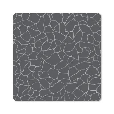 Produktbild von MuchoWow® Mauspad Mousepad Design - Geometrie - Schwarz 20x20 cm - Mousepads - Maus Mat - Pad - Mausunterlage - Desk Mat - Bureauartikeln