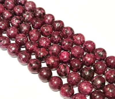 Productafbeelding van Jaspis Edelsteenkralen 6 mm - 60 Stuks, Ronde Sieraadkralen voor Kettingen en Armbanden