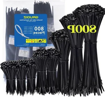 Zdjęcie produktu dla Czarne opaski zaciskowe 36 mm, nylon 66, wersja wzmocniona