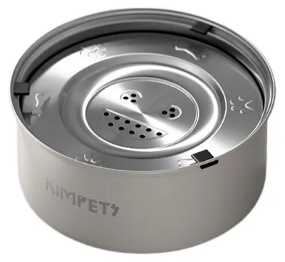 Image de INF Gamelle d'eau flottante en acier inoxydable 304, anti-éclaboussures, débit réglable, base antidérapante, nettoyage facile Beige