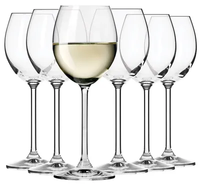 Weißweingläser Set 6er, 280 ml, Venezia, Kristallglas