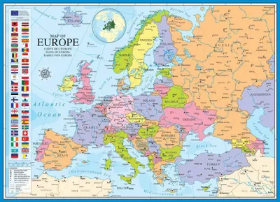 Image de Carte de l'Europe 1000 pièces
