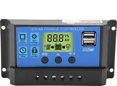 Produktbild von PWM 12V 24V Dual USB Solarpanel Laderegler Regler LCD Anzeige 30A (YJSS-30A)