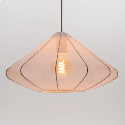 Immagine prodotto di EGLO lampada a sospensione Dolwen, lampada a sospensione su tavolo da pranzo, lampada da sala da pranzo giapponese, paralume in tessuto e metallo in bianco, attacco E27, Ø 42,5 cm