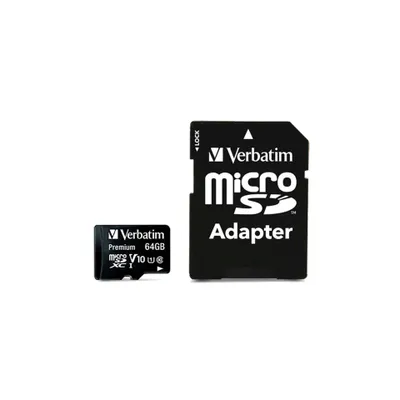 Image de Verbatim Premium 64 Go MicroSDXC classe 10