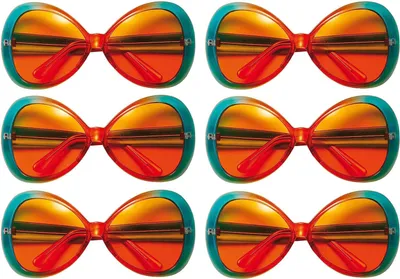 Produktbild von Flower Power Hippie-Brille (6 Stück)