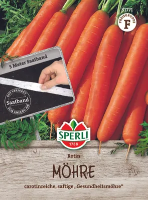 Produktbild von Sperli Möhren Rotin Saatband - Gemüsesamen