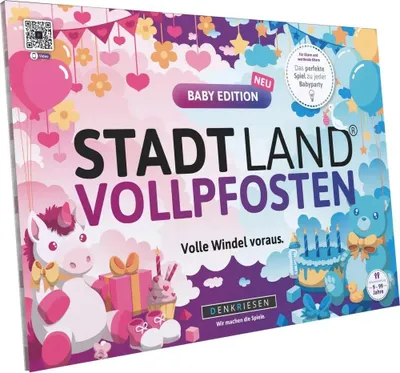 Image de DENKRIESEN - STADT LAND VOLLPFOSTEN® - BABY EDITION - "Pleine couche en avant." - A4