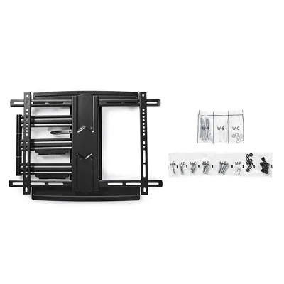 Immagine prodotto di Nedis supporto a parete per TV completamente mobile - 37 - 80" - peso massimo dello schermo supportato: 50 kg - inclinabile - ruotabile - distanza minima dalla parete: 70 mm - distanza massima dalla parete: 650 mm - 3 punti di rotazione