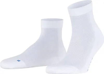 Produktbild von FALKE Herren Quarter-Socken - Cool Kick, Socken, Polyester, Logo, einfarbig Weiß  46-48