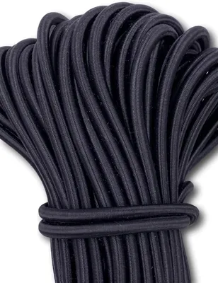 Produktbild von Elastische Rundgummikordel 5mm 2m (Schwarz)
