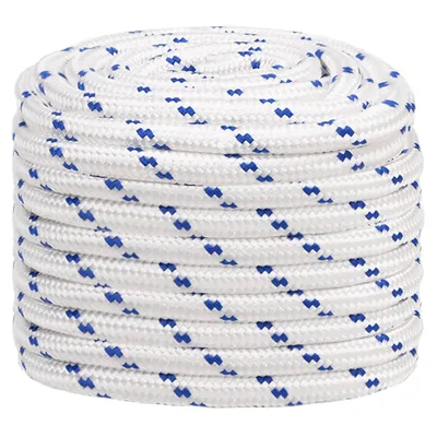 Image de vidaXL Corde de bateau blanc 20 mm 50 m polypropylène