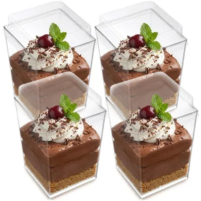 Produktbild von Dessertbecher mit Deckel, 160 ml, 4er-Set