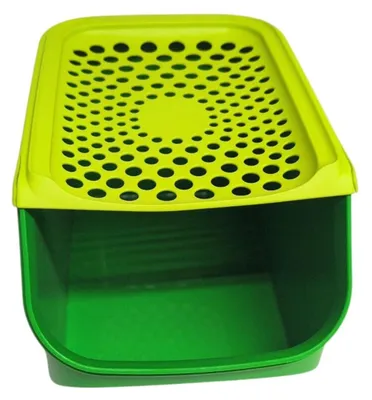 Imagen del producto de Contenedor para guardar cebollas, 5,5 litros, color verde