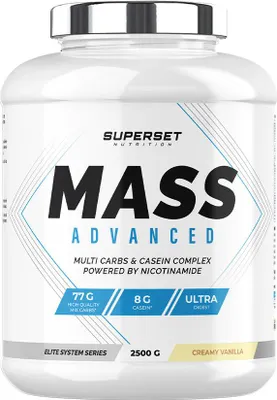 Image de Gainers - Superset Nutrition - MASS ADVANCED (2,5kg) - Saveur Vanille Crémeuse