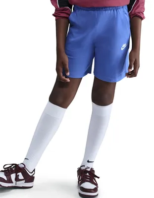 Productafbeelding van NIKE Kinder Club Knit shorts, 15 cm lengte, kleur: hemelsblauw/hemelsblauw/wit, maat: 13/15 jaar