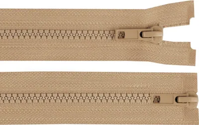 Produktbild von 1 Reißverschluss 2-Wege 5mm 65 cm teilbar Autolock Doppelzipper Farbwahl,beige