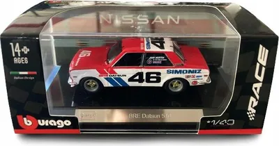 Zdjęcie produktu dla BRE Datsun 510 1:43 model BBURAGO RACE 18-38301