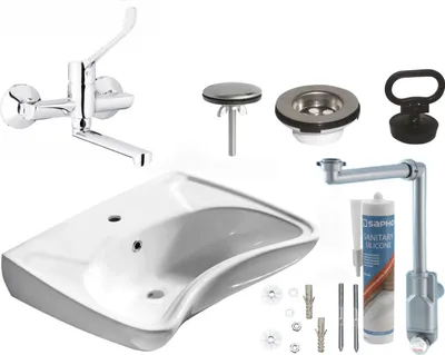 Immagine prodotto di Domotechnika | Lavabo per sedia a rotelle - 59X20,5X45,5 Cm - Bianco - Salvaspazio e moderno