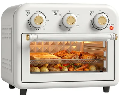 Produktbild von HOMCOM Heißluftfritteuse 12 Liter Mini Backofen mit Umluft, 5 Programmen