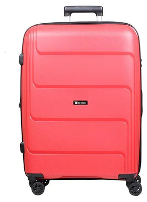 Image de Valise rigide de couleur rouge, de taille moyenne, extensible, en polypropylène