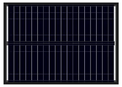 Zdjęcie produktu dla Alcapower Panel Słoneczny Monokrystaliczny 50W 625x445x25mm Wydajność 17,98%, Ogniwa 210x30 Mono, 36 Ogniw