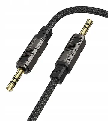 Produktbild von Borofone BL22 Dignity AUX Kabel 1m Schwarz 3,5mm Klinke
