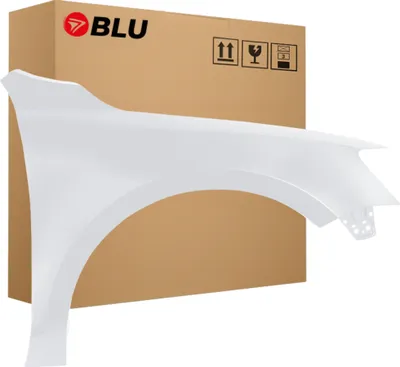 Zdjęcie produktu dla BLU Błotnik pasujący do VW Volkswagen Jetta VI 6 LB9Z Prawy Biały Weiß Silber Metallic | 2010-2018 | Przedni Przód | Lakierowany | Gotowy do montażu | Stal