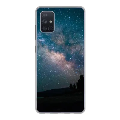 Produktbild von MuchoWow® Handyhülle Schutzhülle Hülle für Samsung Galaxy A71 Sterne - Planeten - Galaxie - Jungen - Mädchen - Kinder Silikon Softcase Handy Hülle - Kartenbesitzer