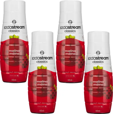 Produktbild von SodaStream Sirup Himbeere 440ml 4er Pack Getränkekonzentrat