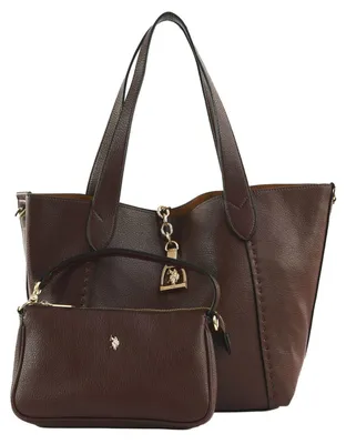 Immagine prodotto di U.S. POLO ASSN. borsa a tracolla borsa shopper Helcho Shopping Bag Dark Brown marrone scuro