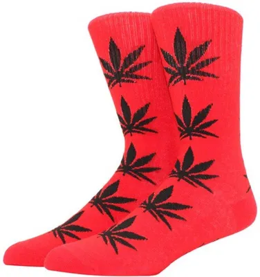 Produktbild von CHPN – Unkrautsocken – Unkrautsocken – Geschenk – Socken – Rot/Schwarz – Uni – Einheitsgröße – 36–46