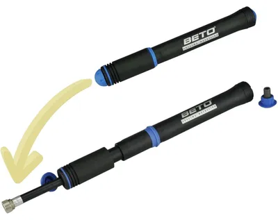 Immagine prodotto di FISCHER mini pompa ad aria per bicicletta FLEX nero/blu