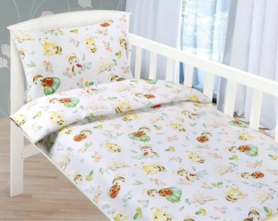 Obrázek produktu pro Dětské povlečení bavlněné  - Zelená,červená,bílá - 100x135, 45x60