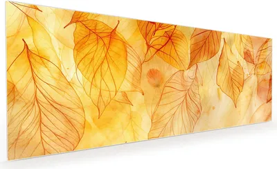 Produktbild von Küchenrückwand Spritzschutz Glas mit Motiv Herbstblätter 40 x 40 cm