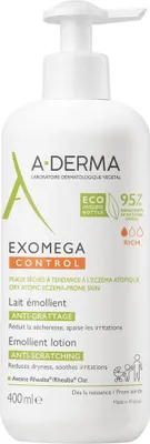Produktbild von A-Derma, Exomega Control, Emolliens, Täglich, Körperlotion, Körper, 400 ml