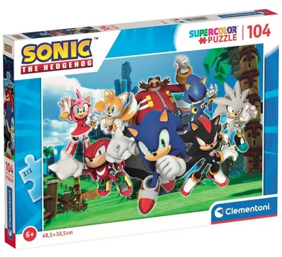 Produktbild von Sonic The Hedgehog 104-teiliges Puzzle für Kinder und Erwachsene