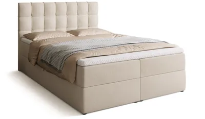 Produktbild von BroMARKT Boxspringbett DETROIT mit 2 Bettkasten, Bonell-Matratze, Polsterbett, Bett (Beige, Cosmic 10, 140 x 200 cm)